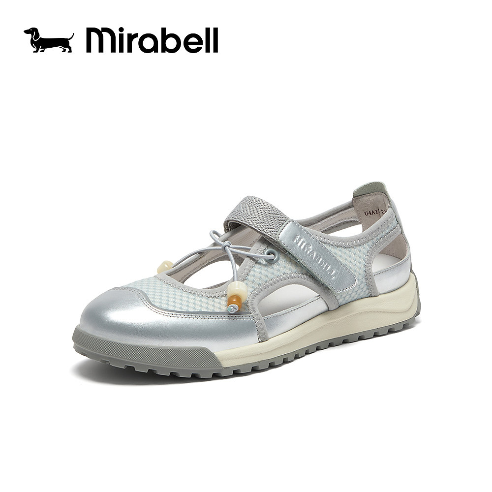 Mirabell2026夏季新款商场同款玛丽珍女鞋舒适软底皮凉鞋U4A12BK6