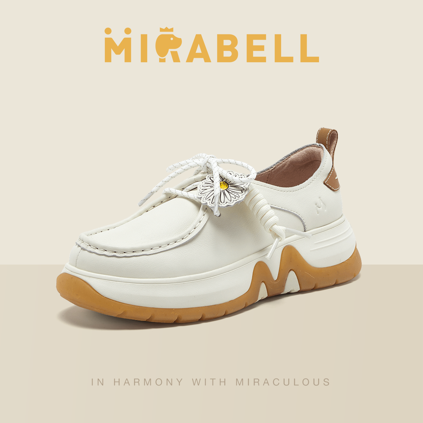 【26春热卖】Mirabell春新款女鞋商场同款袋鼠鞋女休闲鞋B7Q02AM6