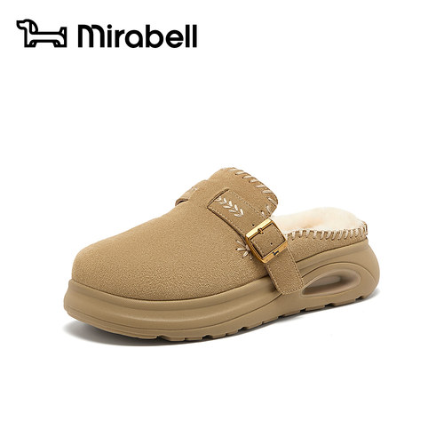Mirabell2026秋季新款勃肯鞋女厚底气垫外穿懒人包头拖Q3J09CH6