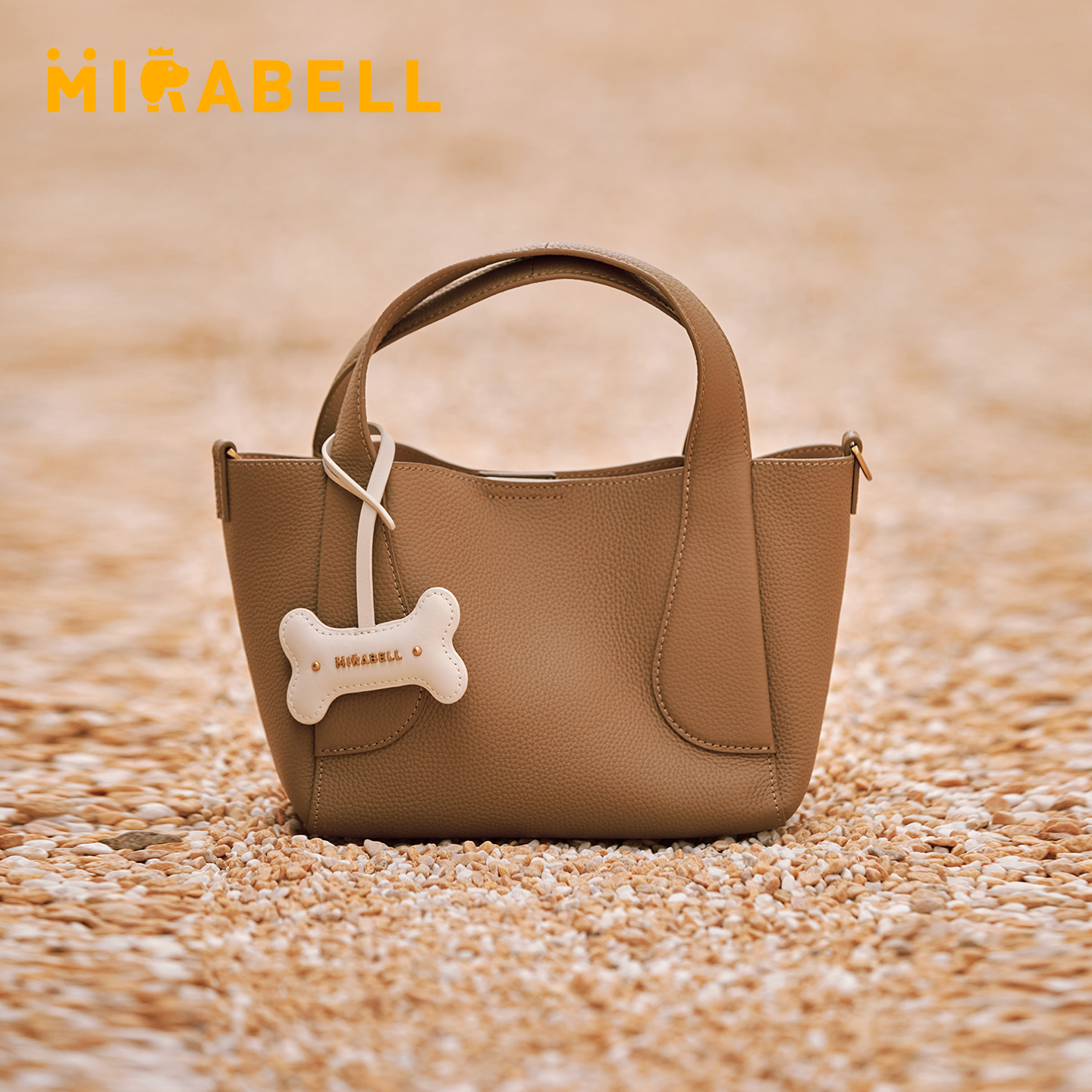 Mirabell/美丽宝2025秋季商场同款菜篮子时尚手提斜挎两用包