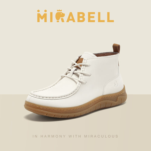 Mirabell/美丽宝2025冬季商场同款袋鼠鞋女休闲皮靴B7G19DD5