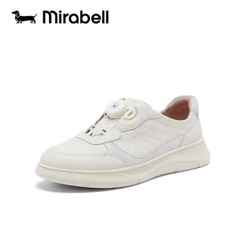 Mirabell2026春季新款女鞋商场同款免系带小白鞋女休闲鞋B6P32AM6