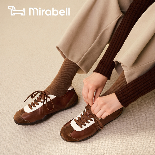腊肠可可Mirabell2026秋新款德训鞋女舒适运动休闲鞋女Q3F08CM6