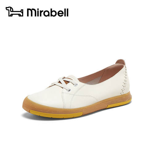 Mirabell/美丽宝春款一脚蹬轻盈小白鞋女透气休闲单鞋B6Z08AA5