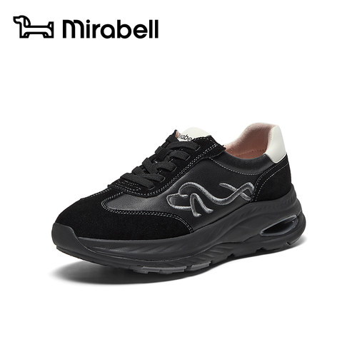 Mirabell2026秋新款商场同款老爹鞋厚底缓震休闲运动鞋女A4H19CM6