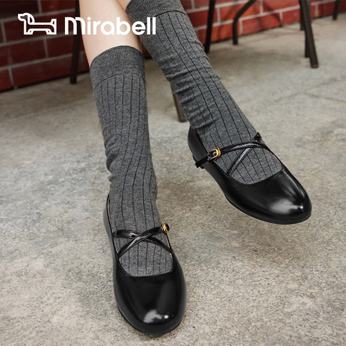 赫本小姐Mirabell/美丽宝春秋季商场同款舒适浅口鞋玛丽珍女单鞋