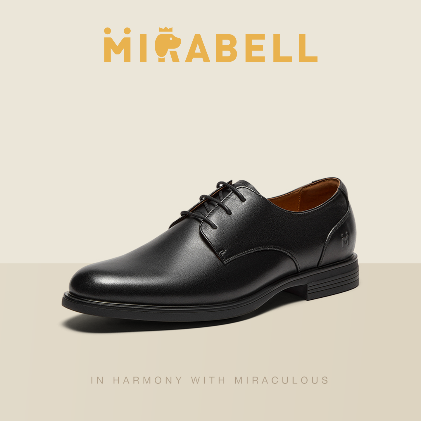 Mirabell2026春季新款商场同款商务男正装皮鞋B7D06AM6