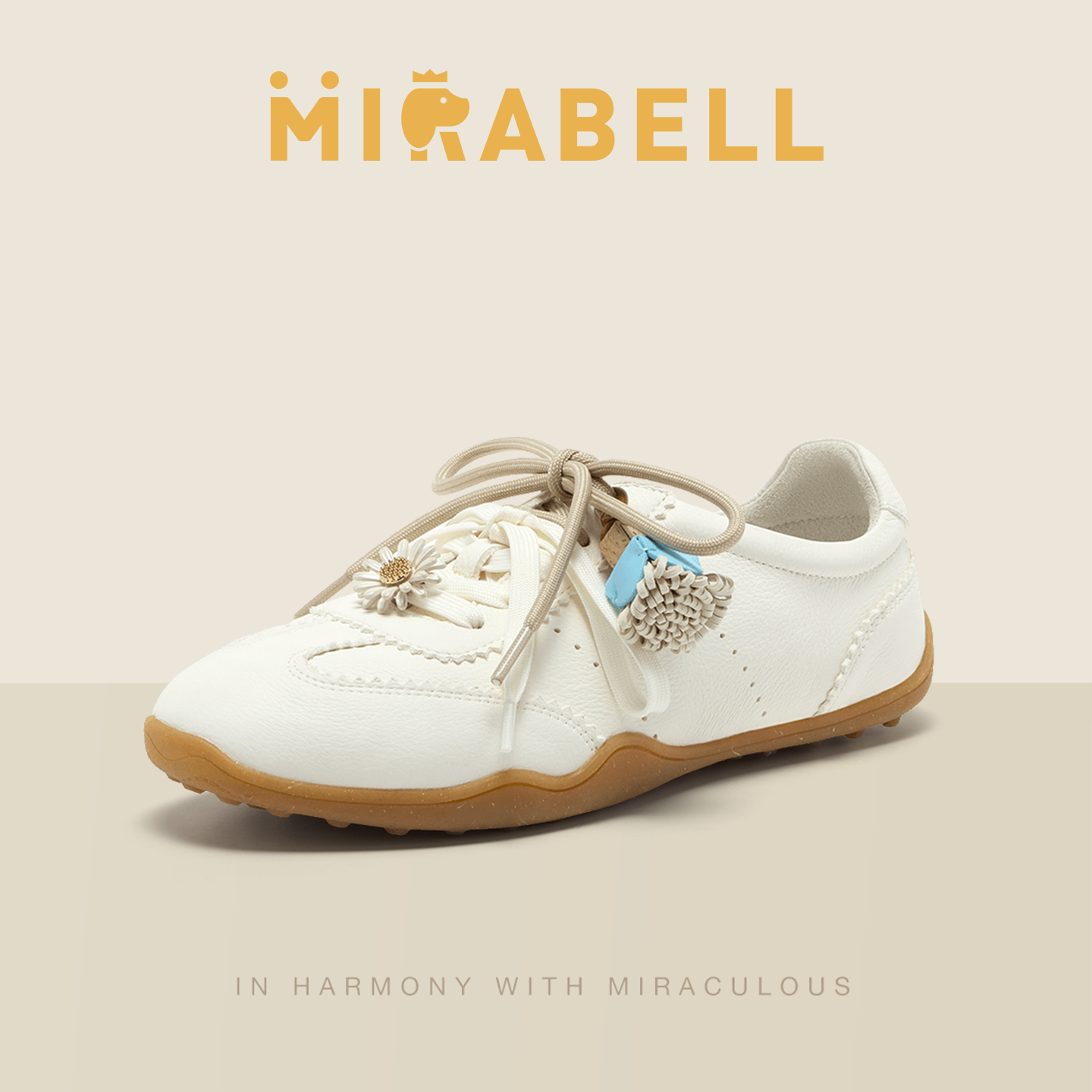 Mirabell2026春季新款商场同款单鞋女休闲德训鞋Q3F01AM6