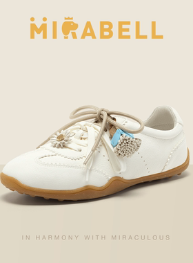 【26春新爆款】Mirabell春新款商场同款单鞋女休闲德训鞋Q3F01AM6