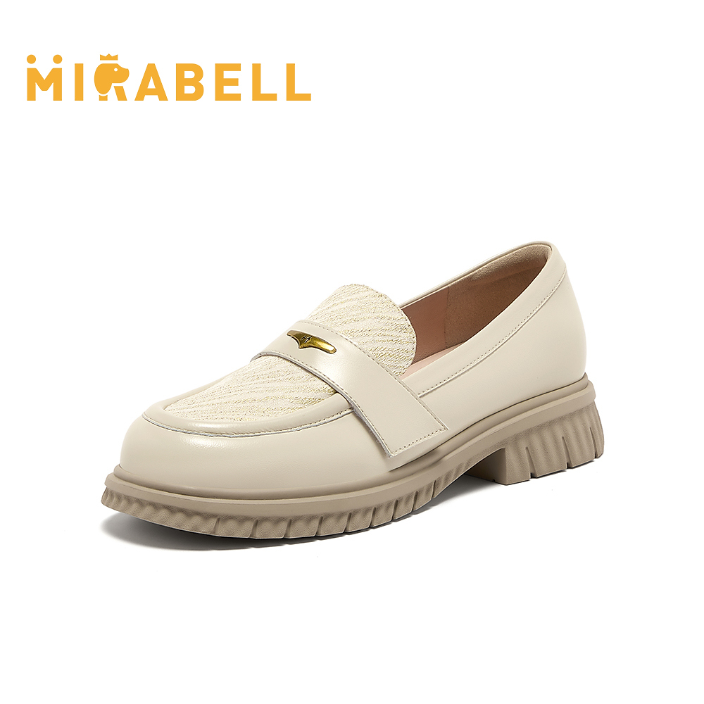 牛津日记Mirabell2025秋季商场同款复古乐福鞋女休闲单鞋Q2E14CA5