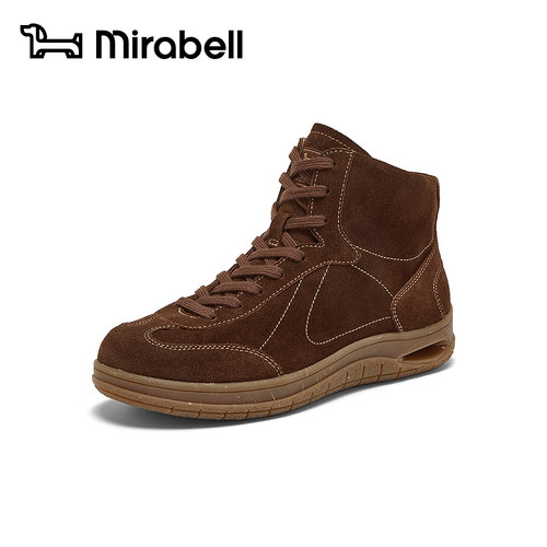 Mirabell2026冬新款复古短靴女厚底加绒保暖休闲工装女鞋B8J12DD6