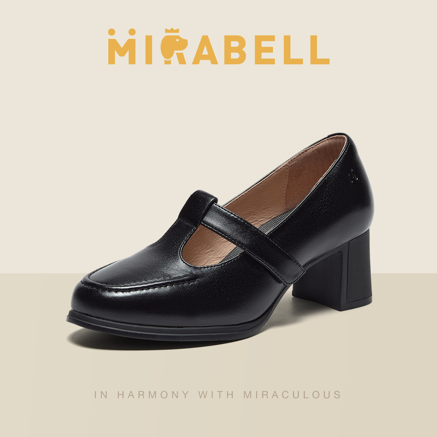 Mirabell2026春新法式休闲玛丽珍女高跟鞋增高U3N12AQ6,女鞋,玛丽珍鞋,淘宝优惠券,粉丝福利购,淘宝优惠卷