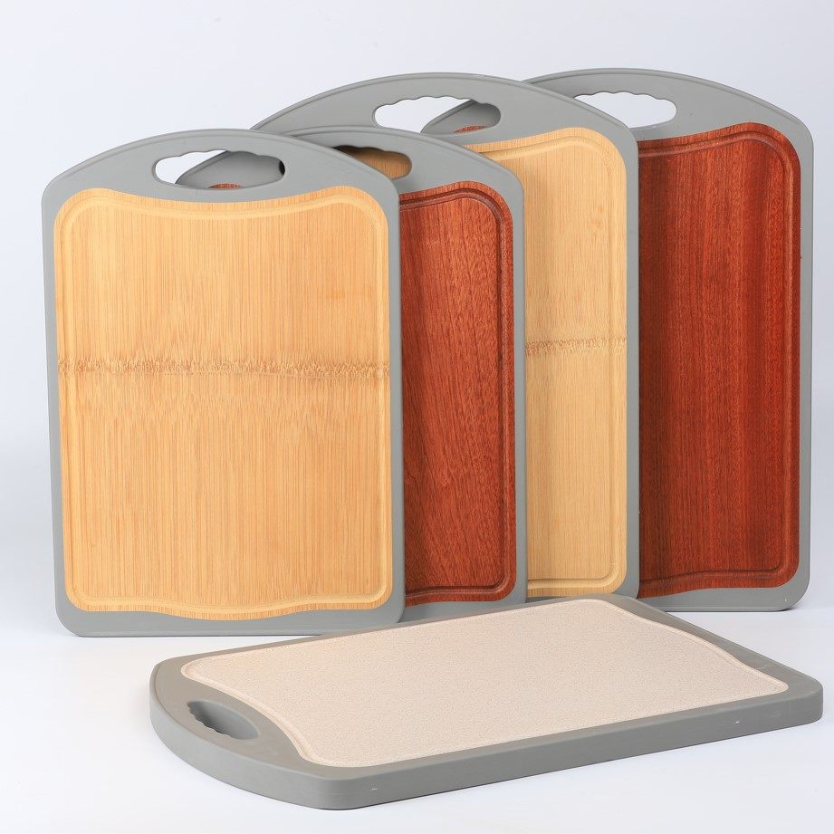 乌檀木双面整竹PP双面不锈钢菜板