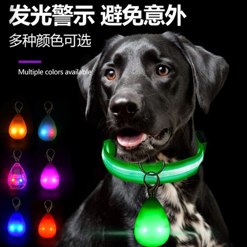 CHUKCHI楚克奇宠物LED狗狗发光吊坠夜光防走失丢灯USB夜间遛狗灯