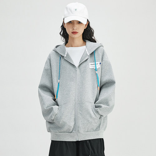 【开衫设计】连帽卫衣外套女宽松