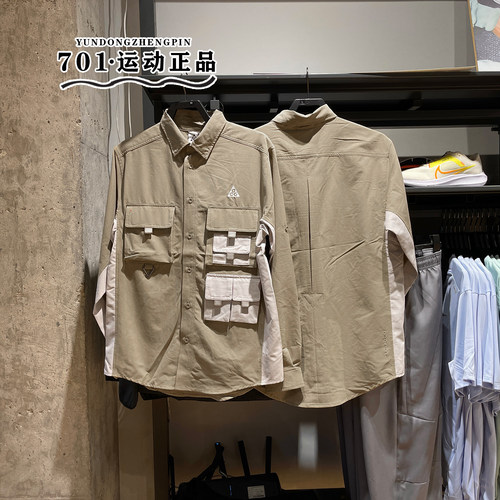 耐克男子翻领多口袋运动外套