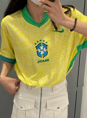 Nike耐克男子美洲杯巴西队主场球迷版足球球衣短袖T恤FJ4284-706