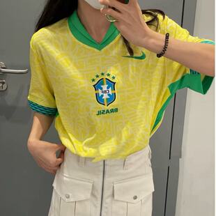 Nike耐克男子美洲杯巴西队主场球迷版足球球衣短袖T恤FJ4284-706