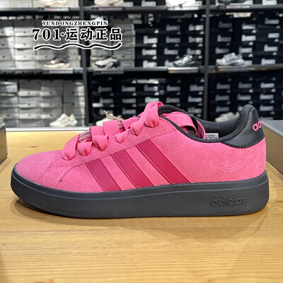 阿迪达斯男女鞋翻皮毛低帮休闲鞋
