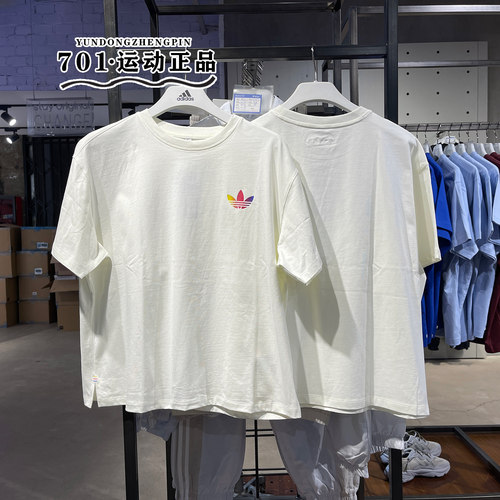 阿迪达斯三叶草女子运动短袖