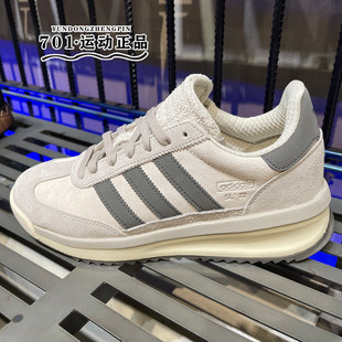 正品阿迪达斯三叶草2025春季男女同款厚底耐磨翻皮毛休闲鞋JH5551
