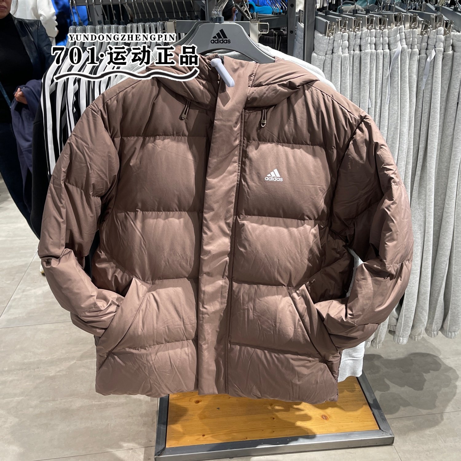 正品Adidas阿迪达斯男女同款羽绒服冬季保暖防风防寒外套JM9127