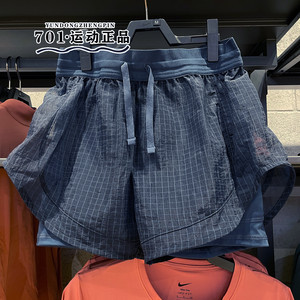 NIKE耐克女子二合一跑步健身运动训练速干透气三分短裤FV6362-478