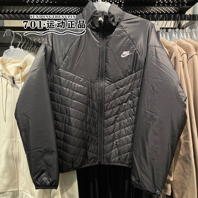 耐克棉服外套立领男子
