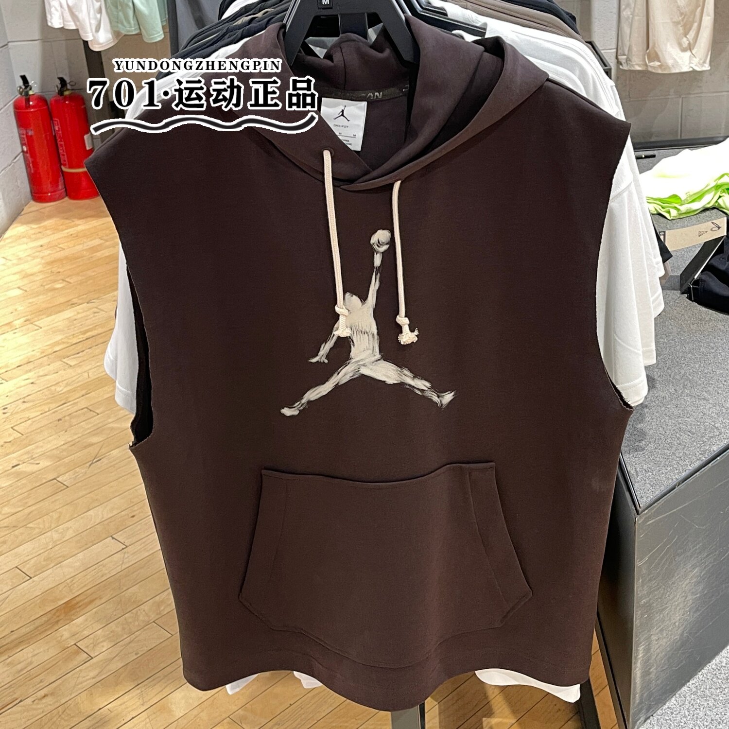 jordan男子连帽无袖上衣篮球运动休闲简约套头衫卫衣IQ7265-220