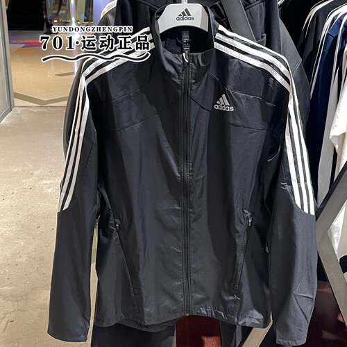 阿迪达斯男当季新款立领夹克