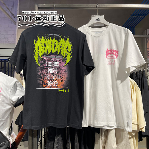 阿迪达斯三叶草男女运动休闲短袖