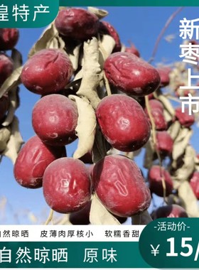 敦煌特产新鲜鸣山大枣马牙枣骏枣