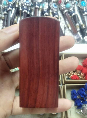 敦煌特色胡杨木刻章可定制工艺品方形旅游纪念品情侣礼品钥匙扣