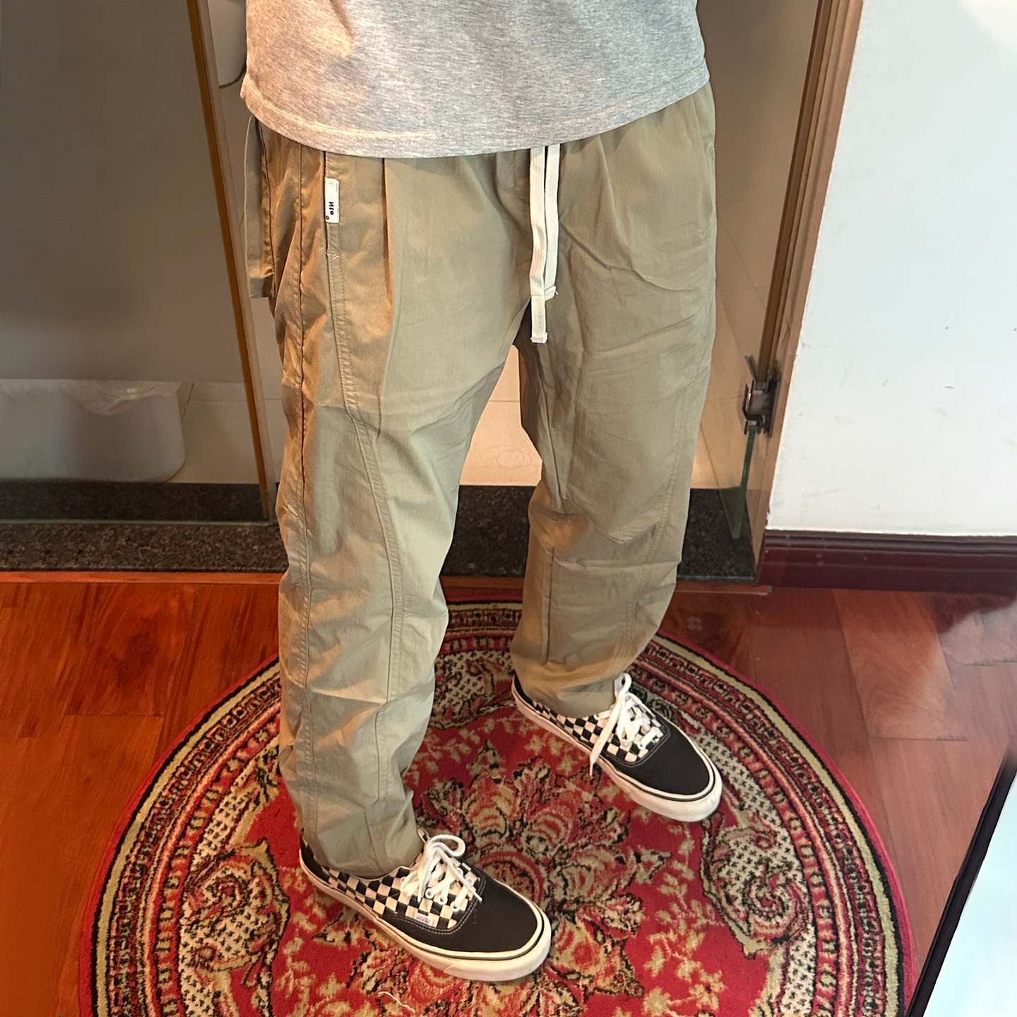 裤子男款秋冬款休闲裤潮牌美式工装裤宽松直筒百搭男生纯色长裤