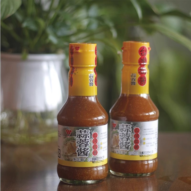 中国台湾味全蒜蓉酱200g蒜醋凉拌蘸食调料蒜泥酱白肉烧烤生蚝拌酱