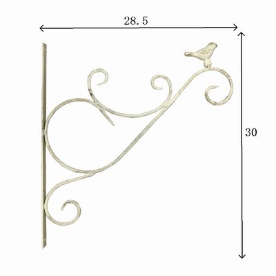 铁艺小鸟挂钩铸铁壁挂钩悬挂装饰做旧花园杂货三角支架角码托架