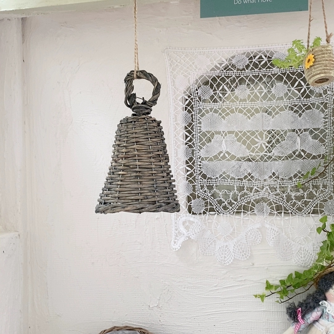 柳编铃铛外贸尾货会存在瑕疵和断裂情况 售完无补 现货只有30左右