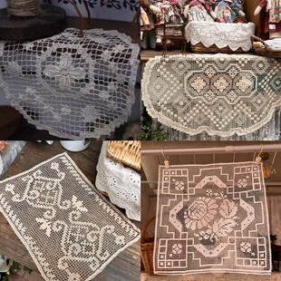 网扣总链接N 老货纯手工网扣蕾丝花边蕾丝布本色氛围感特价赚人气