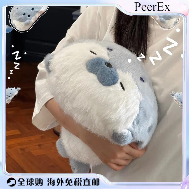 日本PeerEx海豹玩偶毛绒玩偶女生公仔睡觉靠枕生日送女友礼物新款