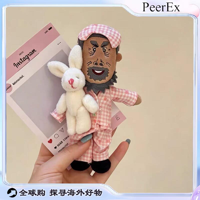 日本PeerEx可爱牛爷爷搞怪睡衣毛绒玩偶卡通人物公仔送礼物创意