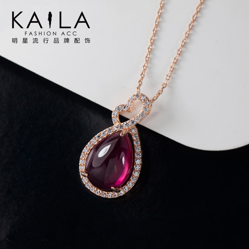 KAiLA Time Necklace fashion gemstone Chalcedony Pendant Emerald Temperamentin the Accessories/Fashion Jewelry, Necklace  category - from Buy2taobao.com to provide professional Taobao agent buy service