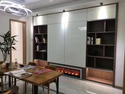 定制奢华型1-9米装饰壁炉酒店会所仿真火高品质壁炉芯