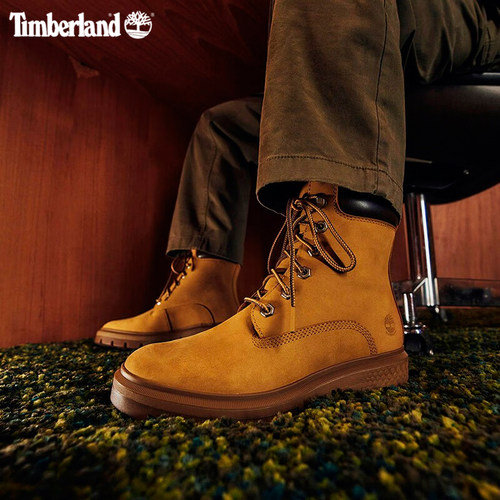 Timberland添柏岚大黄靴女鞋户外徒步登山高帮靴正品踢不烂马丁靴