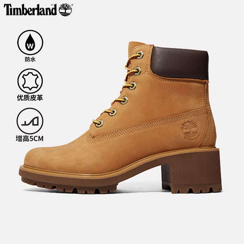 Timberland添柏岚厚底大黄靴女鞋徒步高帮靴踢不烂防水女款马丁靴图片
