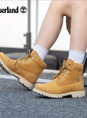 Timberland添柏岚女鞋高帮马丁靴耐磨抓地防水高帮靴休闲鞋A5E