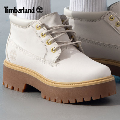 添柏岚马丁靴增高厚底靴子中帮