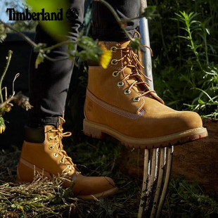 Timberland添柏岚男鞋新款户外马丁靴徒步鞋高帮靴男士工装大黄靴