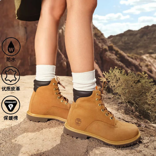Timberland添柏岚大黄靴女鞋新款户外踢不烂马丁靴运动鞋子8168R