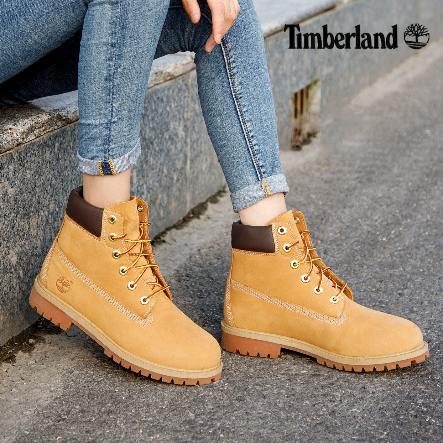 Timberland添柏岚官方踢不烂青少年女鞋经典大黄靴防水|12909,户外/登山/野营/旅行用品,户外休闲鞋,淘宝优惠券,粉丝福利购,淘宝优惠卷