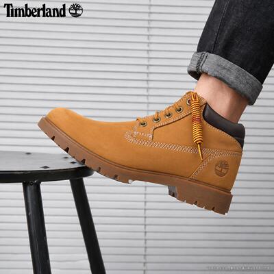 Timberland添柏岚官方男鞋皮鞋新款户外踢不烂低帮大黄靴A1P3L